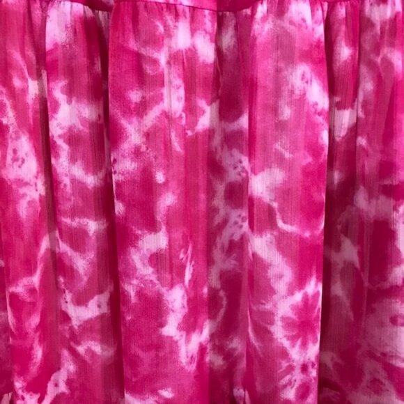 NWOT Linea Louis Dell'Olio Fuchsia Cloud Tiered Skirt - Picture 8 of 10